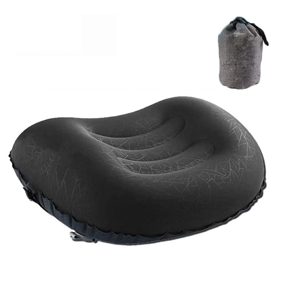 (image for) IPRee Ultralight Portable Inflatable Camping Travel Pillow Compact Ergonomic Inflating Pillows for Neck Lumbar Support Camp Hiking Equipment